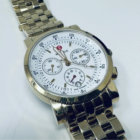 Michele | Accessories | Michele Sport Sail Gold 38mm Watch  display picture 1